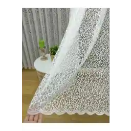 مدل اسپرت خانگی Esse پرده توری توری فرانسوی، 200x260، پلیسه نازک، 1/2