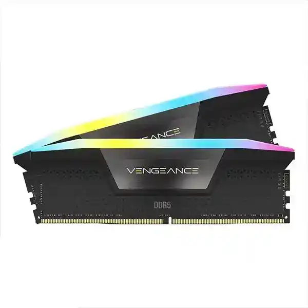 رم دسکتاپ DDR5 دو کاناله 5200 مگاهرتز CL40 کورسیر مدل VENGEANCE RGB ظرفیت 32 گیگابایت