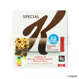 غلات بار کلاگز با تکه های شکلات تلخ بسته 6 عددی