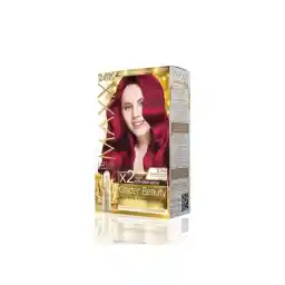 رنگ موی MAXX DELUXE طلایی 5.65 توت فرنگی قرمز 24 عیار طلایی