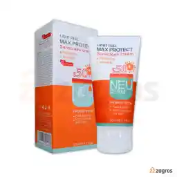 کرم ضد آفتاب مکس پروتکت نئودرم +SPF50 بی رنگ مناسب پوست معمولی تا خشک 50 میل