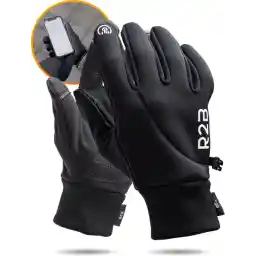 دستکش های زمستانی با صفحه لمسی R2B - اندازه M - دستکش های ضد آب مردانه - دستکش های زنانه - اسکوتر/دوچرخه - مدل گنت