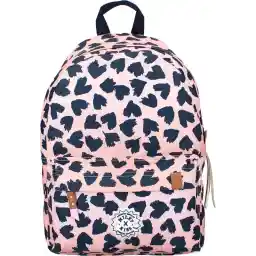 باشگاه بوسه شیری - کوله پشتی - کیف مدرسه دخترانه - صورتی - قلب ها