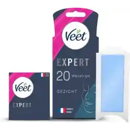 نوارهای رفع موهای زائد Veet Expert - صورت - پوست های حساس - 20 عدد