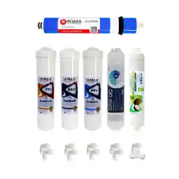سیستم اسمز معکوس H-MAX H-max Lg کیس بسته دستگاه تصفیه آب مجموعه فیلتر 6 تکه - 0058