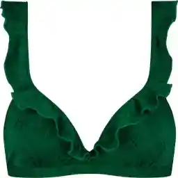 Beachlife Green Embroidery Dames Bikinitopje - Maat B38