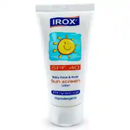 لوسیون ضد آفتاب صورت و بدن کودکان SPF40 ایروکس 60 میل