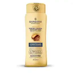 نرم کننده مو فاقد سولفات باربارا حاوی روغن آرگان حجم 400 میل