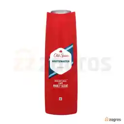 شامپو بدن مردانه الد اسپایس مدل white water حجم 400 میل