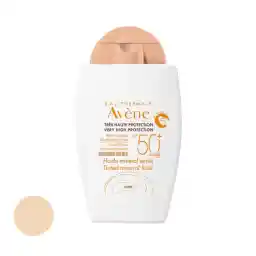 فلوئید ضد آفتاب رنگی اون SPF50 مدل مینرال مناسب پوست های خشک و حساس حجم 40 میلی لیتر