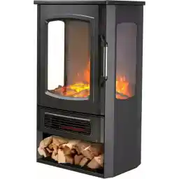 بخاری برقی - شومینه - شومینه - شومینه تزئینی - بخاری - گرمایش برقی - 2000 وات - مشکی