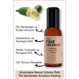FINE ORGANICS عصاره لیمو خاویار استرالیا، لایه بردار پوست صورت و بدن 100 میلی لیتر