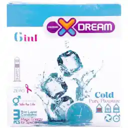 کاندوم ایکس دریم مدل Cold 6 in 1 بسته سه عددی