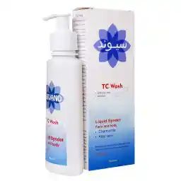 مایع شوینده صورت و بدن سیوند حاوی 1% تری کلوکاربان (TCC) مناسب پوست چرب حجم 150 میل