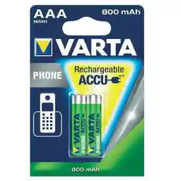 باتری نیم قلمی قابل شارژ وارتا Varta 800mAh Battery
