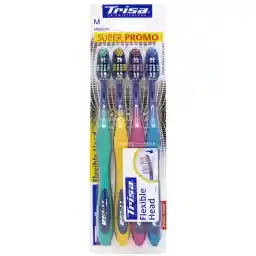 ست چهار عددی مسواک تریزا مدل Flexible Head با برس متوسط