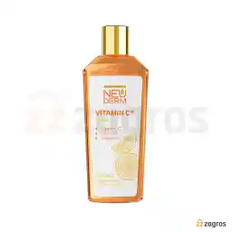 تونر پاک کننده و روشن کننده صورت ویتامین +C نئودرم مناسب پوست چرب و مستعد آکنه 200 میل