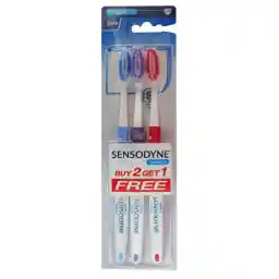 مسواک سنسوداین مناسب دندان های حساس با برس نرم بسته سه عددی