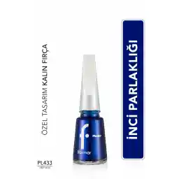 Flormar Sedefli Parlak Oje (MAVİ) - Pearly Nail Enamel - Pl433 Deep Blue - 8682536035606