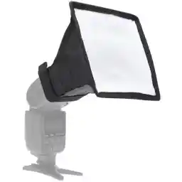 سافت باکس فلاش اکسترنال اس اند اس S&S Hotshoe softbox 15×18cm