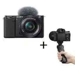 دوربین بدون آینه سونی همراه با دسته گریپ Sony ZV-E10 Mirrorless Camera kit 16-50mm دوربین بدون آینه سونی همراه با دسته گریپ Sony ZV-E10 Mirrorless Camera kit 16-50mm