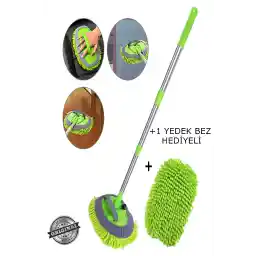 MissClean Multifunctional 2 In 1 Microfiber Car Wash Brush تلسکوپی دسته بلند جزئیات برس