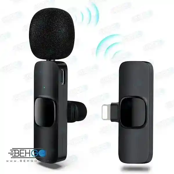 میکروفن یقه ای بی سیم مدل K9 Type-C wireless microphone