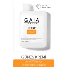 گایا لندن آنتی اکسیدان پشتیبان 50spf Uva/uvb کرم ضد آفتاب دفاع بلمیش برای پوست لک