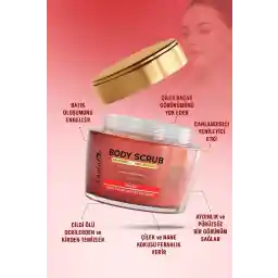 لاونتین اسکراب توت فرنگی مغذی، تصفیه کننده و مرطوب کننده بدن - نعنا 250 میلی لیتر (تازه)