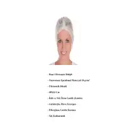 AYLIZ PLAST PACKAGING 100 Pack Bonnet یکبار مصرف سفید 40x42 سانتی متر (10 گرم)