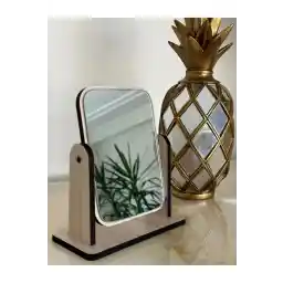 میز آینه دستی هوداف آینه آرایش آینه تزئینی آینه آرایش مربعی قابل تنظیم 18 سانتی متر