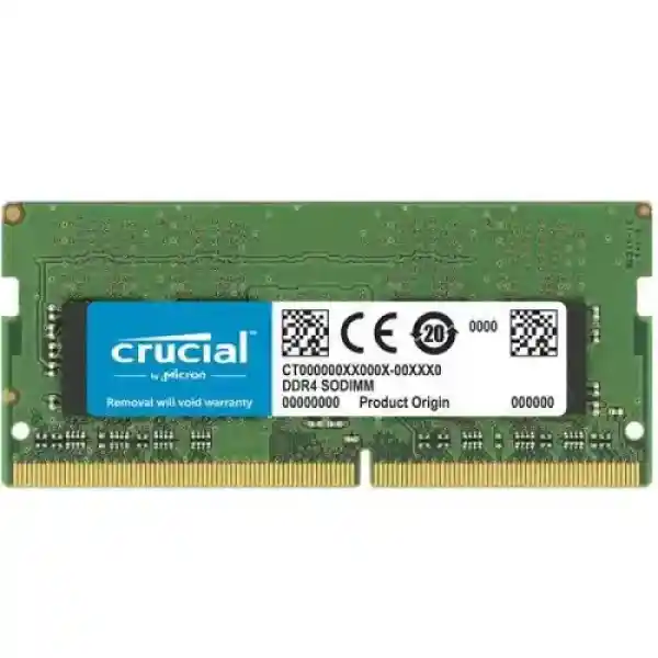 رم لپ تاپ DDR4 تک کاناله 3200 مگاهرتز CL22 کروشیال مدل CT16 ظرفیت 16 گیگابایت 16GB DDR4 3200MHz CL22 CT16 Crusial Loptop Ram