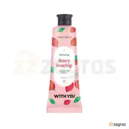 کرم مرطوب کننده دست ویت یو With You حاوی روغن گل رز هیپ و ویتامین C مناسب انواع پوست 50 میل