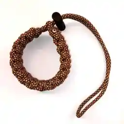 بند دوربین مچی قهوه ای طرح پوست ماری Carpal strap