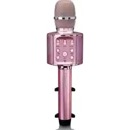 Lenco Karaoke Microfoon – Bluetooth – Speaker en Lichteffecten – BMC-090PK - Roze