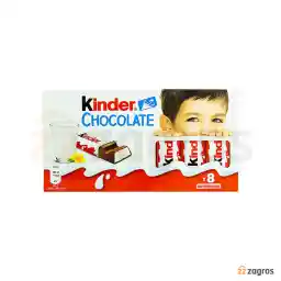 شکلات کیندر با مغز کرم شیری بسته 8 عددی