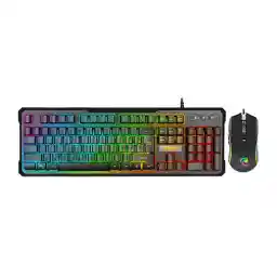 کیبورد و موس گیمینگ گرین GKM605 RGB GREEN GKM605 RGB Gaming Keyboard and Mouse Combo