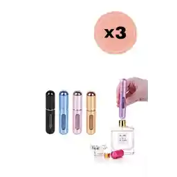 دریم پلاس 3 عدد پرتابل Mini Refillable Perfume Atomizer بطری های عطر قابل شارژ مجدد خالی کوچک