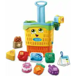 VTech Scan & Learn 2 در 1 سبد خرید - اسباب بازی های تعاملی کودک - با شکل ها و اعداد آشنا شوید - هدیه - 1.5 تا 5 سال