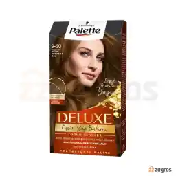 کیت رنگ مو عسلی با درخشش طلایی پلت سری Deluxe مدل Yogun Renkler شماره 9.50