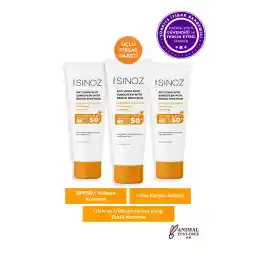 کرم ضد آفتاب صورت سینوز SPF 50+ - استفاده روزانه برای پوست های معمولی و خشک 50 میلی لیتر (ست 3 تایی)