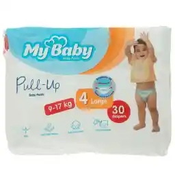 پوشک شورتی مای بیبی مدل Pull Up سایز 4 بسته 30 عددی