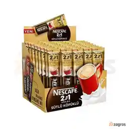 پودر قهوه فوری 2 در 1 نسکافه مدل Sutlu Kopuklu بسته 48 عددی