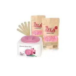 دستگاه اپیلاسیون ایزلا + 2 عدد موم دانه های قابل پوست کندن پودری + ست کاردک