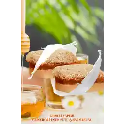 توییت جدید صابون 120 گرمی الیاف کدو حلوایی طبیعی شیر الاغ عسلی تزئینی