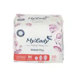 نوار بهداشتی مای لیدی مدل Instant Dry سایز متوسط بسته 10 عددی