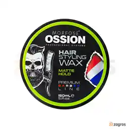 واکس مو مورفوس Ossion سری Premium Barber مدل Matte Hold حجم 150 میل