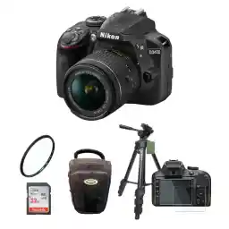 دوربین نیکون Nikon D3400 Kit 18-55mm f/3.5-5.6G VR+لوازم جانبی