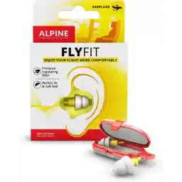 Alpine FlyFit - گوش گیر هواپیما - تنظیم فشار هوا برای جلوگیری از درد پرده گوش - فیلترهای نرم برای سفر - مواد ضد حساسیت راحت - قابل استفاده مجدد