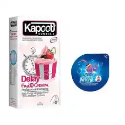 کاندوم تاخیری میوه ای کاپوت بسته 12 عددی به همراه کاندوم ناچ کدکس مدل Blazer